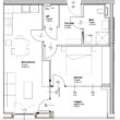 Gepflegte, neuwertige 2-Zimmerwohnung mit Balkon am Rande von Bludenz (vermietet bi 31.05.2027) - Grundriss