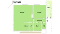 Gemütliche 2-Zimmerwohnung in Bregenz, Achsiedlung, zu verkaufen (vermietet bis 31.05.2026) - Top 10 Grundriss